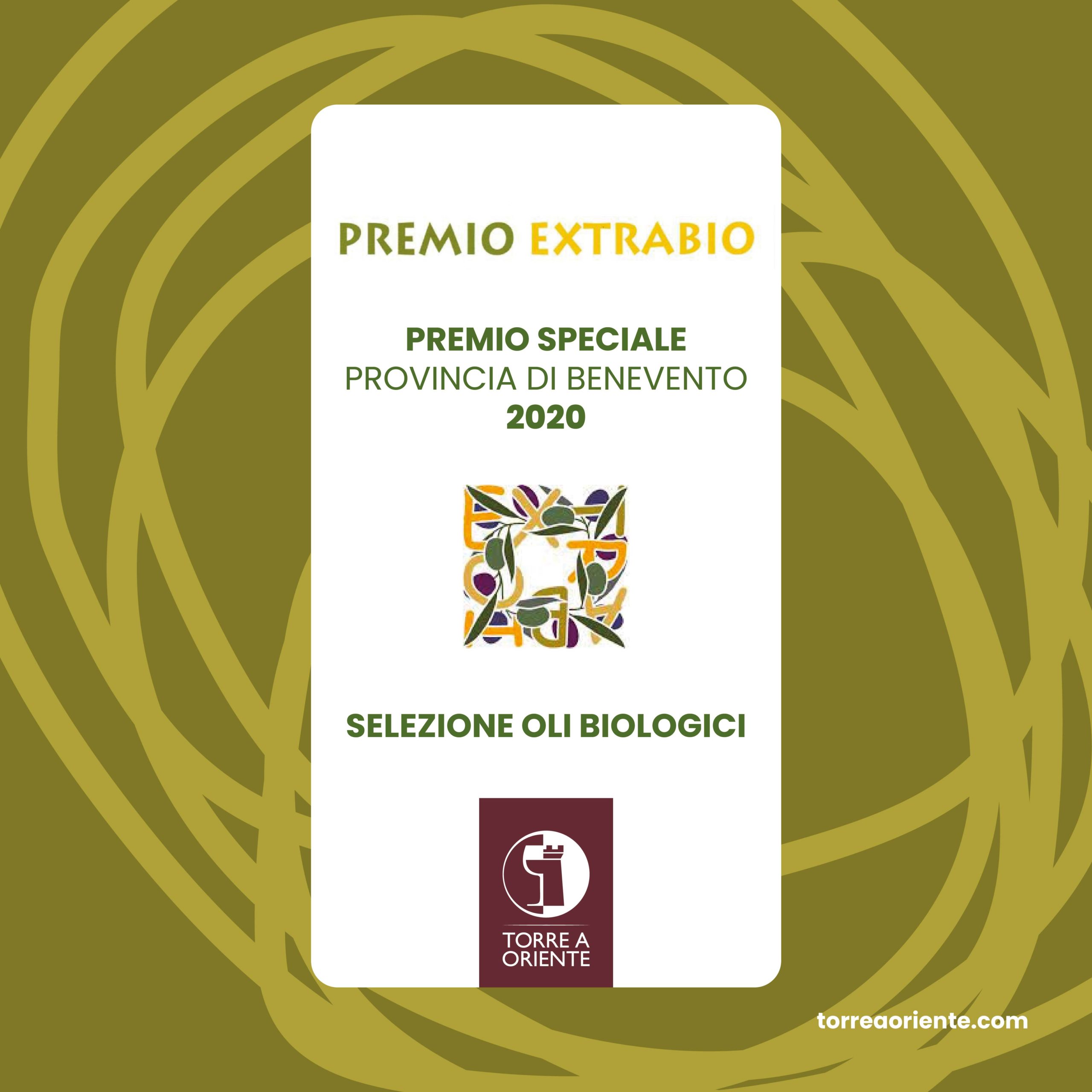 Premio extrabio Oli biologici 2020